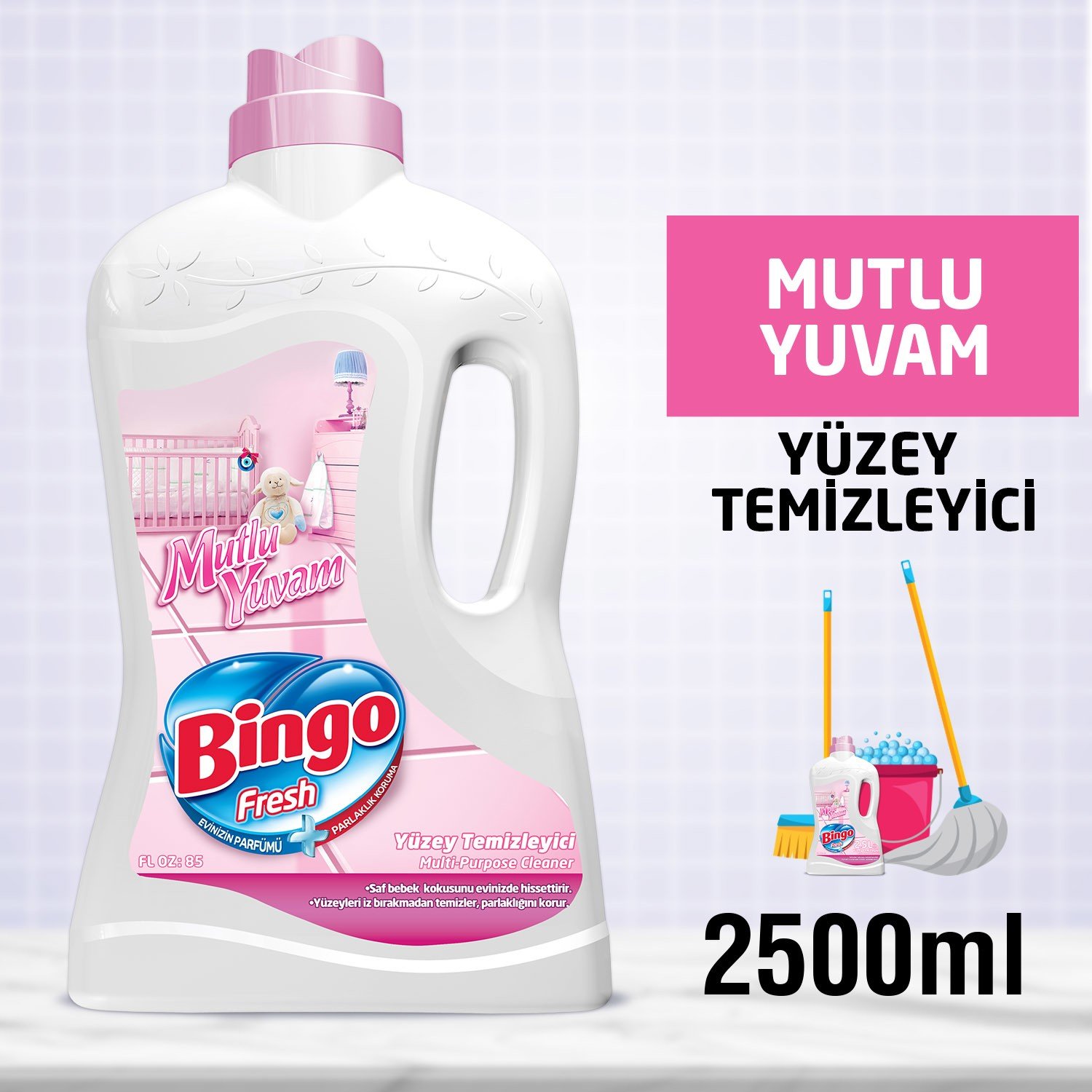 Bingo Fresh Mutlu Yuvam Yüzey Temizleyici